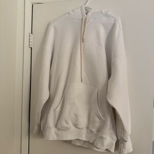 Offline by Aeries - White Hoodie with Front Pockets and Thumb Holes